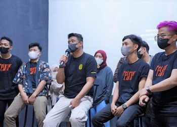 Bobby Nasution, Walikota Medan bersama sejumlah sineas Medan. (Foto Ist)