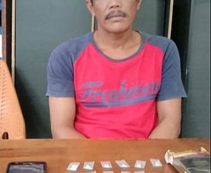 Pelaku AS dan barang bukti sudah damankan diruangan Satres Narkoba Polres Simalungun