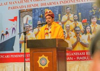 Wali Kota Medan, Bobby Nasution, membuka Diklat Manajemen Organisasi dan Kaderisasi Kepemimpinan Hindu di Medan. (Foto Ist)