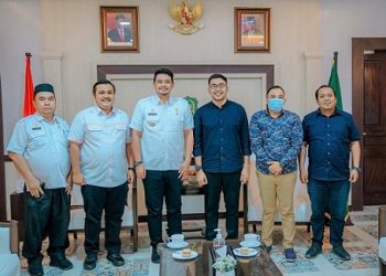 Wali Kota Medan , Bobby Nasution saat menerima pengurus Permata GBKP (Foto.Ist)