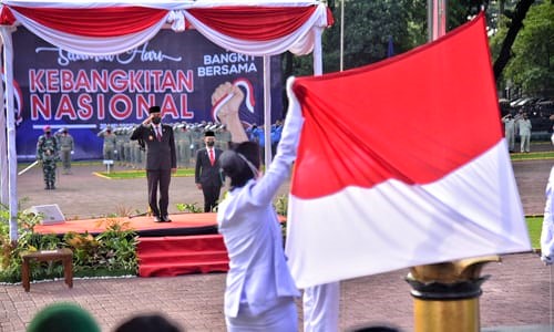 Gubernur Sumut, Edy Rahmayadi menjadi inspektur upacara Peringatan Harkitnas 2022. (Foto Ist)