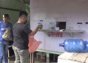 Lokasi kampung narkoba layaknya warung. (Foto Ist)