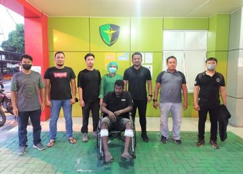 Wijaya Sangker pelaku curanmor yang ditembak petugas dari Polsek Medan Baru. (Foto Ist)