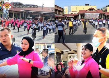 Olaharga Bersama di Mako Polres Siantar
