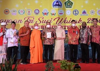 Edy Rahmayadi, Gubernur Sumut saat menghadiri acara Perayaan Tri Suci Waisak 2566 BE/2022. (Foto Ist)