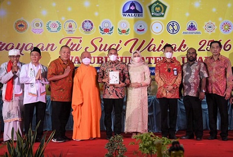 Edy Rahmayadi, Gubernur Sumut saat menghadiri acara Perayaan Tri Suci Waisak 2566 BE/2022. (Foto Ist)
