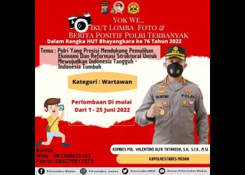 HUT Bhayangkara ke-76 tahun digelar lomba.(Foto Ist)