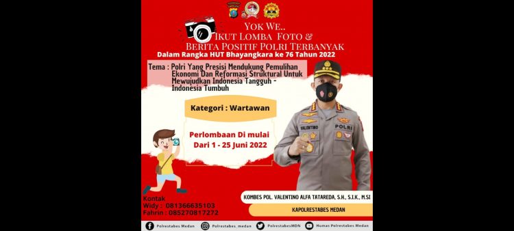 HUT Bhayangkara ke-76 tahun digelar lomba.(Foto Ist)