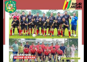 Dirut PUD Medan, Suwarno dan tim. (Foto.Romulo)