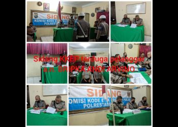 Sidang Bripka Andi Arvino. (Foto Ist)