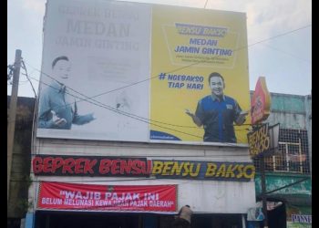 Geprek Bensu Jalan Jamin Gingting Medan.(Foto Ist)