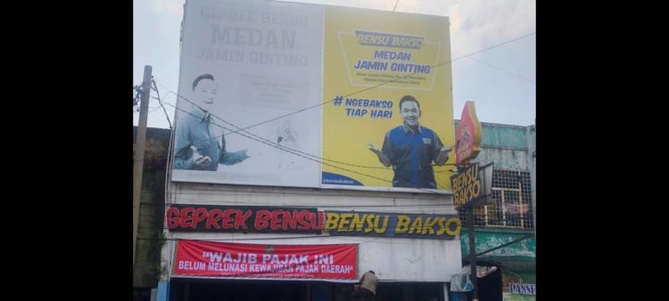 Geprek Bensu Jalan Jamin Gingting Medan.(Foto Ist)