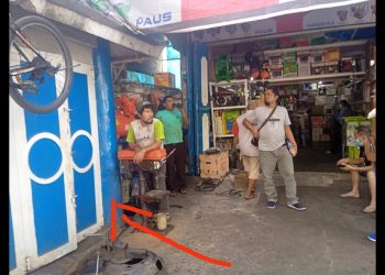 Eks Poskamling depan Toko Siantar Diesel yang sudah dijadikan gudang