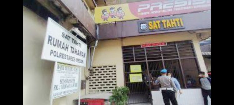 Ruang Tahanan Polrestabes Medan. (Foto Ist)