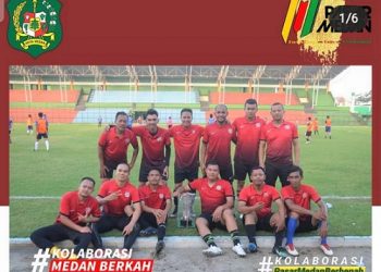 Tim Sekreatriat PUD Pasar Medan. (Foto Romulo)