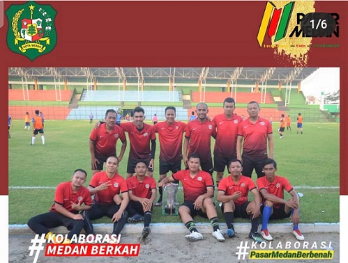 Tim Sekreatriat PUD Pasar Medan. (Foto Romulo)