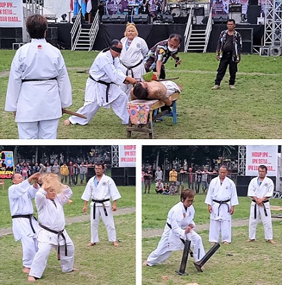 Atraksi Bela Diri Dojo Yuni Pea Setia