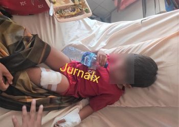 Korban HYP mendapatkan perawatan di RSUD dr Djasamen Saragih usai dioperasi