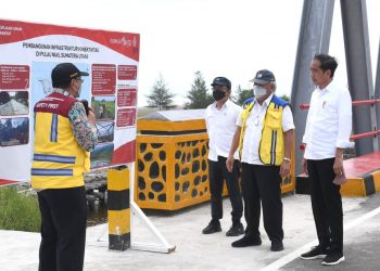 Presiden Joko Widodo di Kecamatan Alasa, Kabupaten Nias Utara. (Foto Ist)