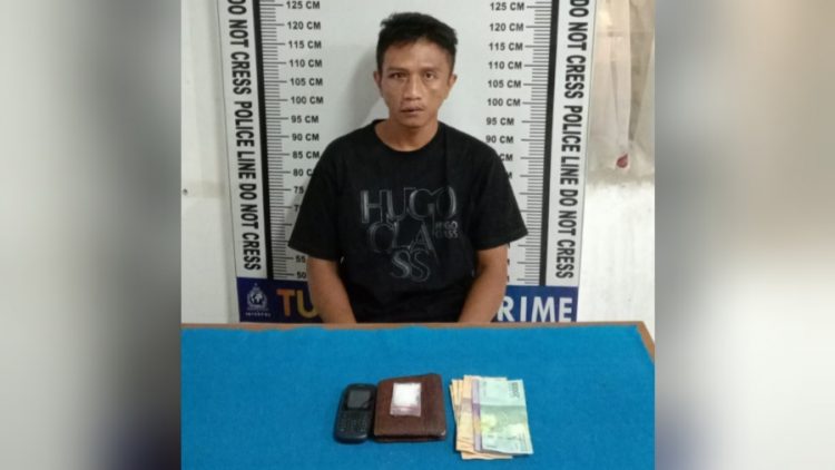 Pelaku Jumawan alias Mawan dan barang bukti