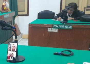 Sidang Penganiyaan Tahanan RTP Polrestabes Medan. (Foto Ist)