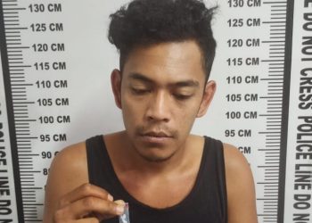 Pelaku Hari Setiawan alias Jaul dan barang bukti
