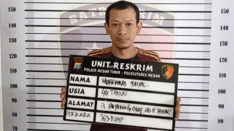 Pelaku Pencurian, Muhammad Faisal. (Foto Ist)