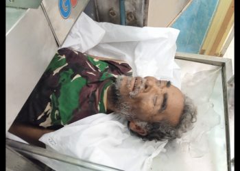 Jenajah pria uzur tanpa Identitas dititip di ruangan Jenajah RSUD dr Djasamen Saragih Kota Siantar