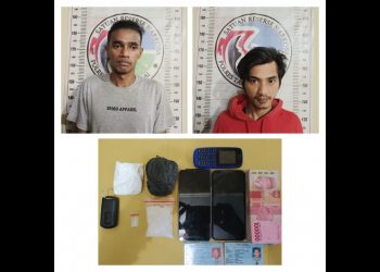 Kedua Pelaku, Al Haris Sitorus dan Muhammad Sofyan serta barang bukti 