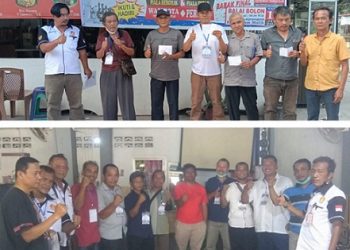 Kelima juara babak penyisihan Kecamatan Siantar Marimbun dan Martoba photo bersama Pengurus Percasi Siantar dan Panitia