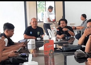 Kajari Medan Teuku Rahmatsyah SH, MH silaturahmi bersama Forwakum. (Foto Ist)