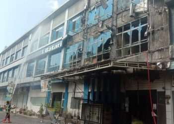 Batari School Polonia Terbakar. (Foto Ist)