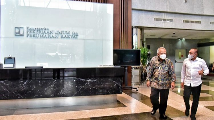 Menteri PUPR M. Basuki Hadimuljono dan Gubsu, Edy Rahmayadi. (Foto Ist)