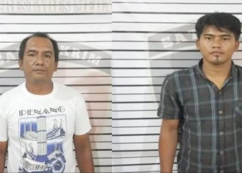 Pelaku peganiyaan diamankan polisi. (Foto Ist)