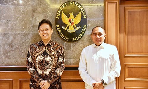 Menteri Kesehatan (Menkes) RI, Budi Gunadi Sadikin dan Gubernur Sumut, Edy Rahmayadi. (Foto Ist)
