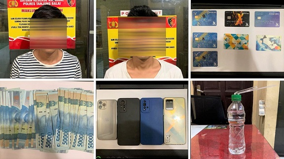 Kedua pelaku dan barang bukti