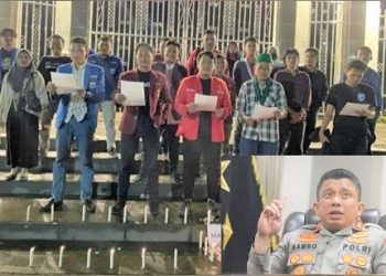 Kelompok Cipayung Plus melakukan aksi menyalakan lilin untuk Brigadir J di Taman Makam Pahlawan, Medan. (Foto Ist)