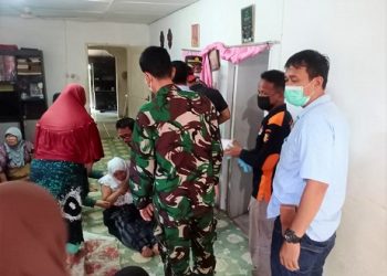 Jenajah korban Siti Ramonah Siregar saat masih di TKP