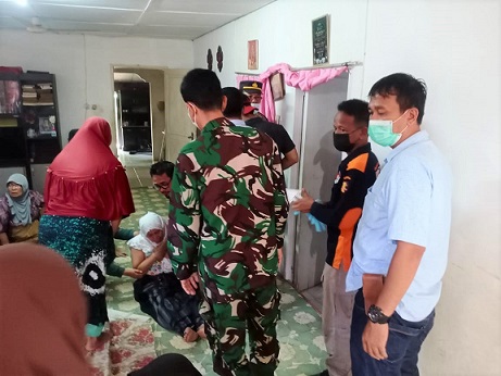 Jenajah korban Siti Ramonah Siregar saat masih di TKP
