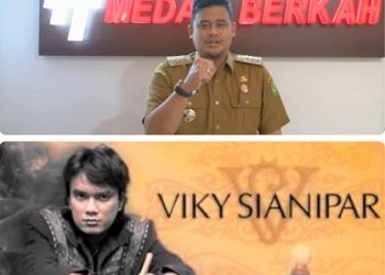 Wali Kota Medan, Bobby Nasution dan Viky Sianipar. (Foto Ist)