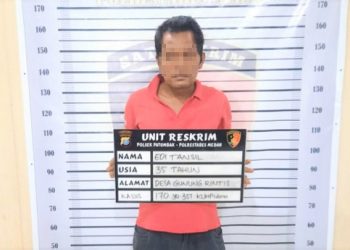 Edi Tansil pelaku pembacokan warga. (Foto Ist)