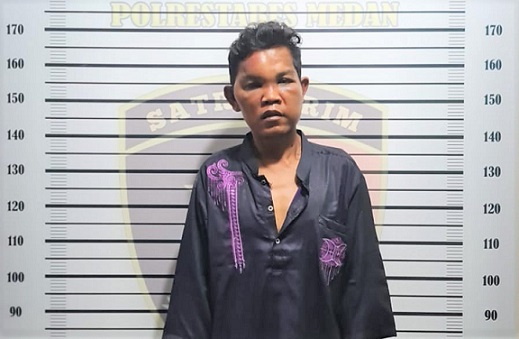 Pelaku curanmor di Mesjid Al Jihad Medan. (Foto Ist)