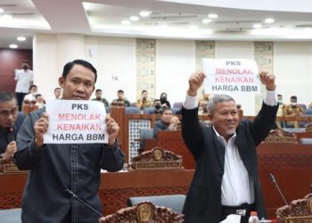 Fraksi PKS DPRD Sumut tolak kenaikan BBM. (Foto Ist)