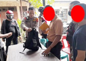 Polsek Medan Amannkan Pelajar. (Foto Ist)