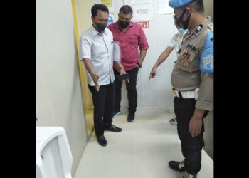 Personil Polsek Panei Tongah saat melakukan olah TKP