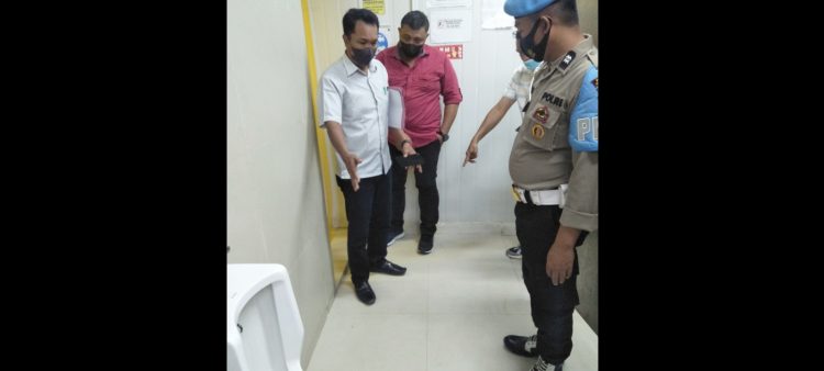 Personil Polsek Panei Tongah saat melakukan olah TKP