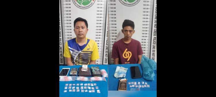 Ke dua Pelaku Bima Sakti Purba alias Bima dan Dimas Arisandi alias Dimplok serta barang bukti
