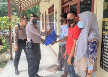 Jum'at Barokah, Sat Samapta Polrestabes Medan. (Foto Ist)