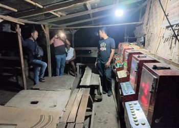Mesin Judi Dindong Yang Diamankan Polsek Percut Sei Tuan. (Foto Ist)