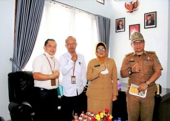 BPS Kota Siantar beraudiensi dengan Wali Kota Sianțar dr Susanti Dewayani SpA